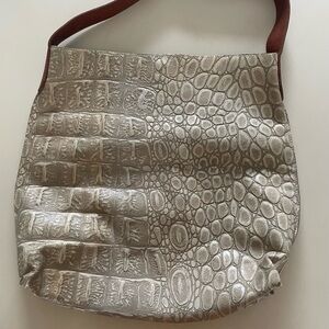 B. May Chic Crocodile Leather Shoulder Bag